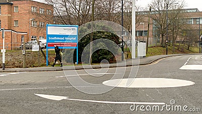 Bristol Southmead Hospital Roundabout Editorial Stock Photo