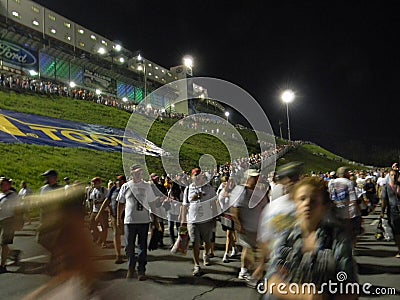 Bristol Speedway NASCAR Races Line Leaving Editorial Stock Photo