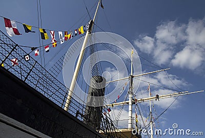 SS Great Britain is a museum ship and former passenger steamship, completed 1845 Editorial Stock Photo