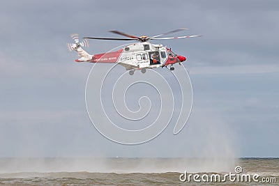 HM Coastguard Helicopter Editorial Stock Photo