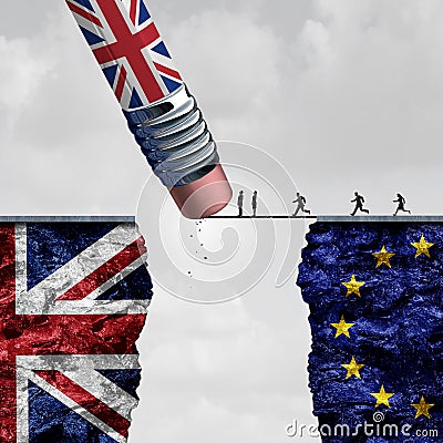 Britain European Union Change Cartoon Illustration