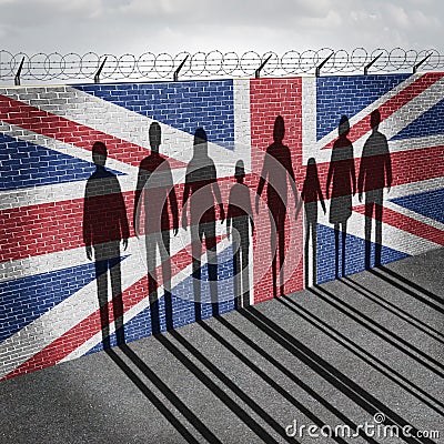 Britain Immigration Cartoon Illustration