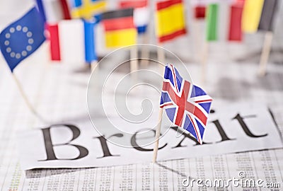 Britain's exit from the EU Stock Photo