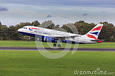 British Airways Airbus A319 Editorial Stock Photo