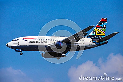 British Airways Boeing 737-200 ADV Editorial Stock Photo