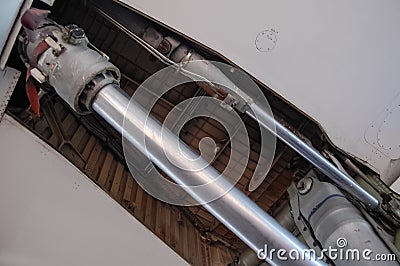 British Airways Concorde supersonic passenger jet on display at the Intrepid Sea, Air and Space Museum in New York City. Editorial Stock Photo