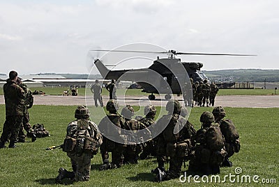 British Army training Stock Photo