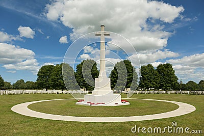 British Cemetery of the Second World War, Bayeux Stock Photo