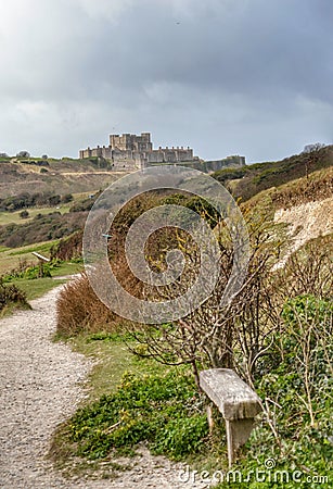 British countryside Dover Castle Stock Photo