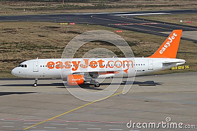 British easyJet Airbus A320-200 Editorial Stock Photo