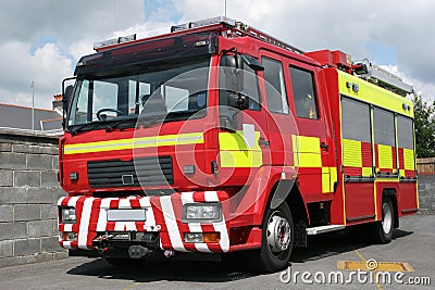 British Fire Engine Stock Photo