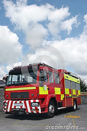 British Fire Engine Stock Photo