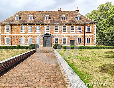 Historic stately home Hall Place and Gardens Editorial Stock Photo