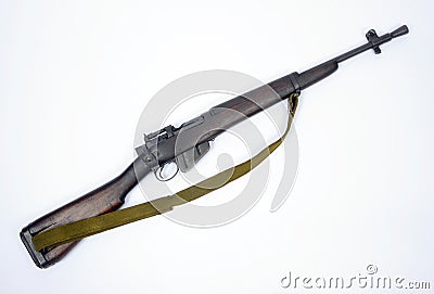 British Jungle Carbine Lee Enfield No.5 rifle Stock Photo