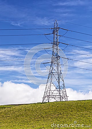 British National Grid Electricity Pylon. Stock Photo