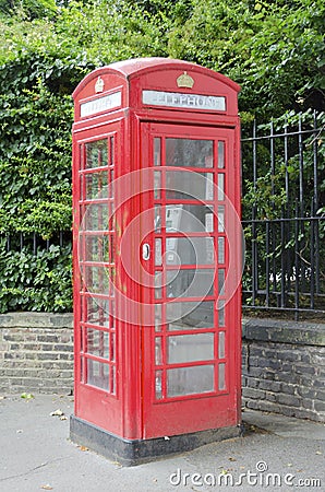 British Phone Booth Stock Photo