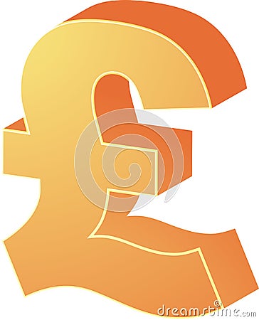 British pounds Cartoon Illustration