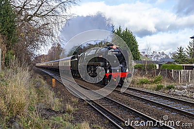 British Railways BR Standard Class 7 number 70000 Britannia Editorial Stock Photo