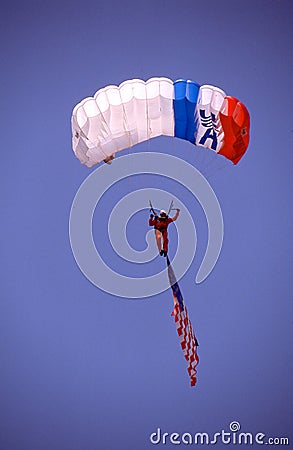 British Red Devils Perform at Quonset Point, RI Editorial Stock Photo