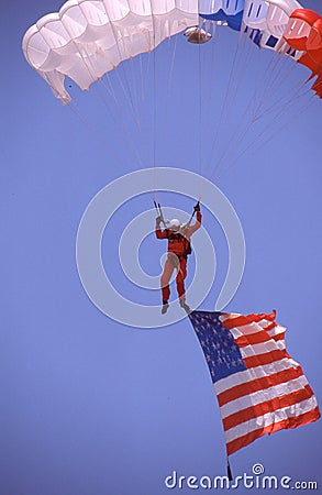 British Red Devils Perform at Quonset Point, RI Editorial Stock Photo