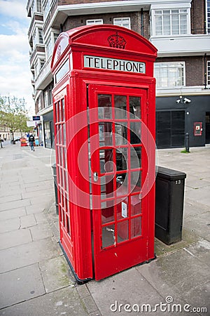 British red telephone box Stock Photo