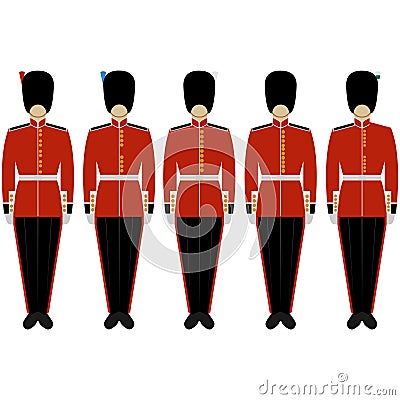 British Royal Guard Vector Illustration