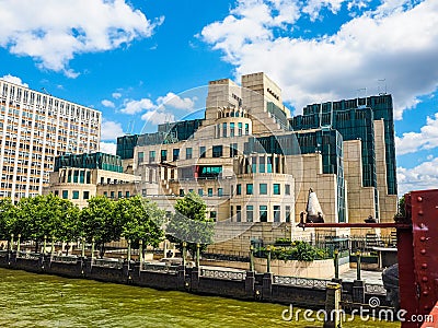 British Secret Service in London, hdr Editorial Stock Photo