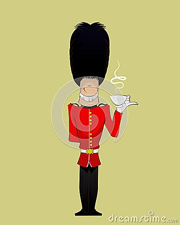British Soldier illustration Vector Illustration
