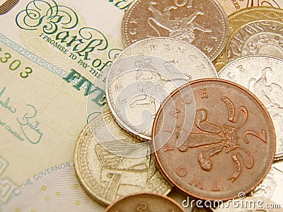 British Sterling pound currency Editorial Stock Photo