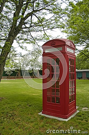 British Telephone Booth Stock Photo