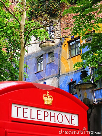 British telephone box Stock Photo