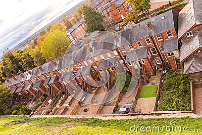 British Terraced Housing Stock Photo