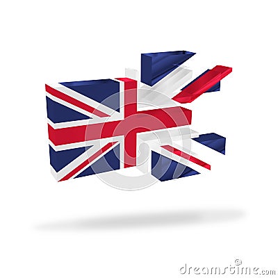 British union jack flag dissolution break up independence referendum Brexit Stock Photo