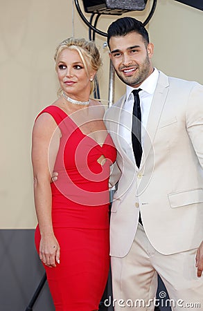 Britney Spears and Sam Asghari Editorial Stock Photo