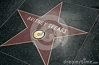 Britney Spears Star Editorial Stock Photo