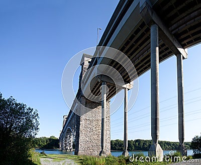 Brittania Bridge Stock Photo