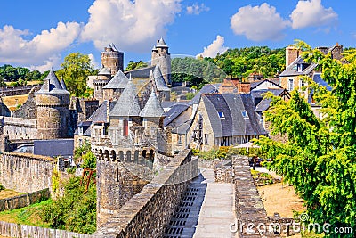 Brittany, France. Fougeres castle Stock Photo