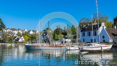 Brittany, Ile aux Moines island in the Morbihan gulf Stock Photo