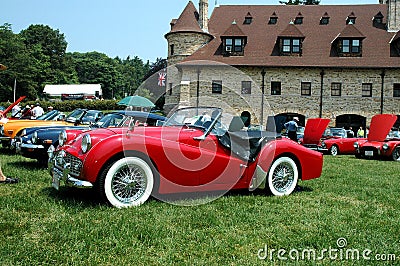 Brittish Car Show at Lars Anderson Museum Editorial Stock Photo