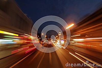 Brixton centre at night Stock Photo