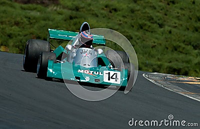 BRM Formula One racing car at speed Editorial Stock Photo