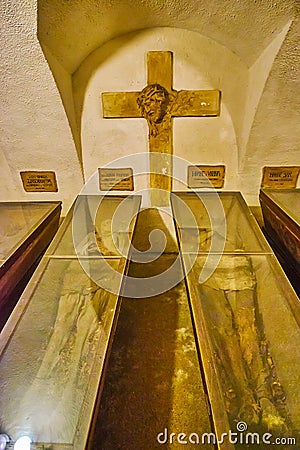 The Mummies Of Deceased Capuchin Monks In The Crypt Of Capuchin Tomb