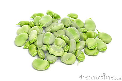 Broad beans Stock Photo