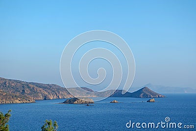 Sarsala bay,View, Gocek, Turkey Stock Photo