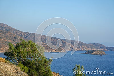 Sarsala bay,View, Gocek, Turkey Stock Photo