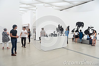 The Broad museum Editorial Stock Photo