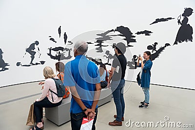 The Broad museum Editorial Stock Photo