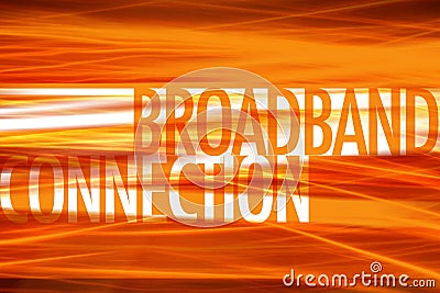 Broadband Connection- Technology background Stock Photo