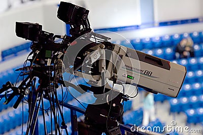 Broadcast camera Editorial Stock Photo