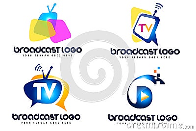 Broadcast Logo Cartoon Illustration